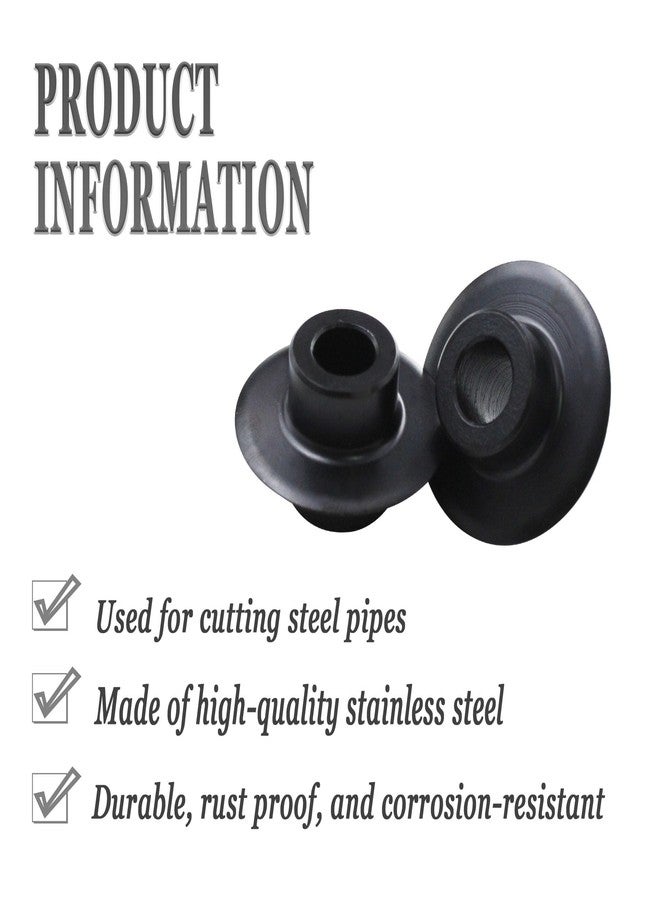 KAZFFD 33100 Pipe Cutter Replacement Wheel (Set of 2) - For Ridgid Heavy Duty Pipe Cutters 1A, 2A, 42A, 202, 360, 820, 364, 732 & Model F-514 - Image 3